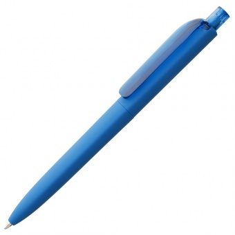 Ручка шариковая Prodir DS8 PRR-T Soft Touch, голубая фото 