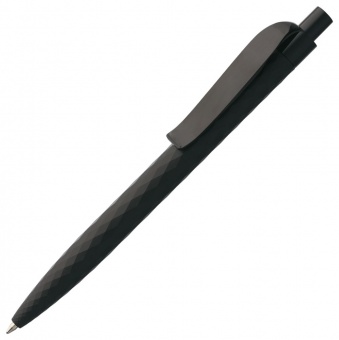 Ручка шариковая Prodir QS01 PRP-P Soft Touch, черная фото 