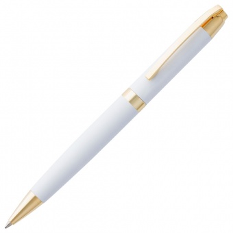 Ручка шариковая Razzo Gold, белая фото 