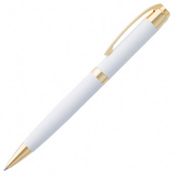 Ручка шариковая Razzo Gold, белая фото 