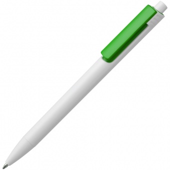 Ручка шариковая Rush Special, бело-зеленая фото 