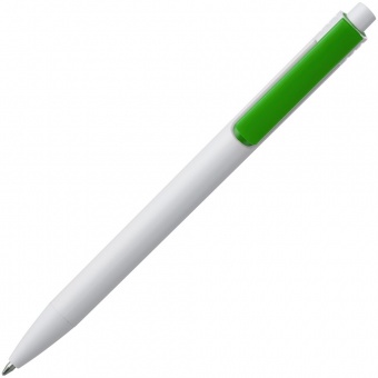 Ручка шариковая Rush Special, бело-зеленая фото 