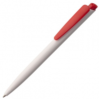 Ручка шариковая Senator Dart Polished, бело-красная фото 