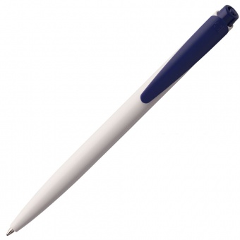 Ручка шариковая Senator Dart Polished, бело-синяя фото 