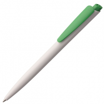 Ручка шариковая Senator Dart Polished, бело-зеленая фото 