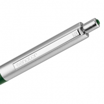 Ручка шариковая Senator Point Metal, зеленая фото 