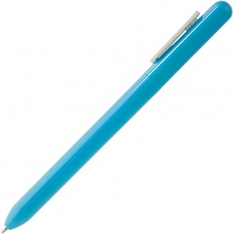 Ручка шариковая Swiper, голубая с белым фото 