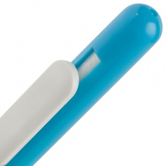 Ручка шариковая Swiper, голубая с белым фото 