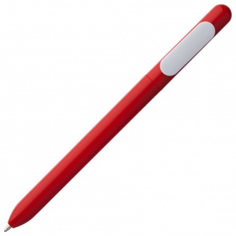 Ручка шариковая Swiper, красная с белым фото 