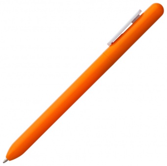 Ручка шариковая Swiper, оранжевая с белым фото 