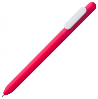 Ручка шариковая Swiper, розовая с белым фото 