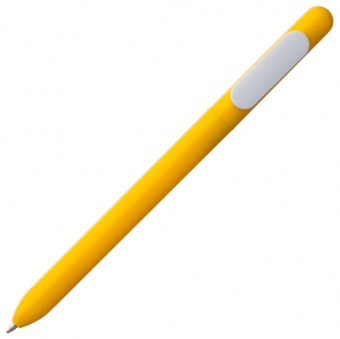 Ручка шариковая Swiper, желтая с белым фото 