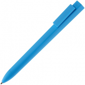 Ручка шариковая Swiper SQ Soft Touch, голубая фото 