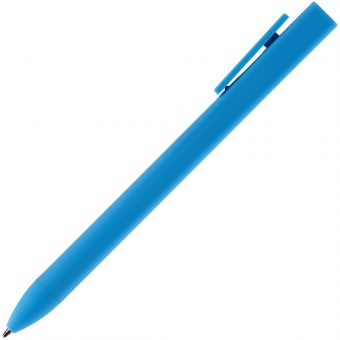 Ручка шариковая Swiper SQ Soft Touch, голубая фото 