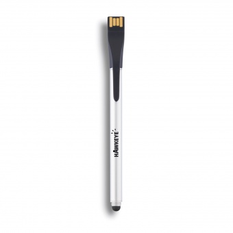 Ручка-стилус Point | 01 с флешкой на 4 ГБ, черный фото 