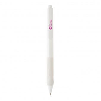 Ручка X9 с глянцевым корпусом и силиконовым грипом фото 