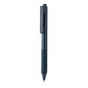 Ручка X9 с глянцевым корпусом и силиконовым грипом фото 