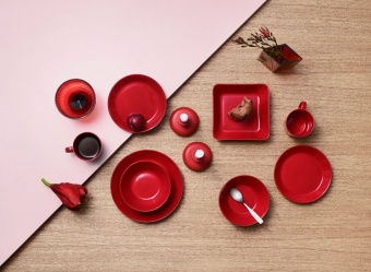 Сервировочная миска Teema, малая, красная фото 