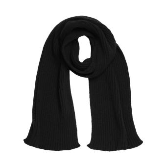 Шарф Forges вязаный, черный фото 