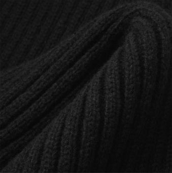 Шарф Forges вязаный, черный фото 