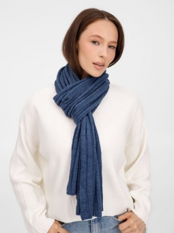 Шарф Metelitsa, синий меланж (джинс) фото 