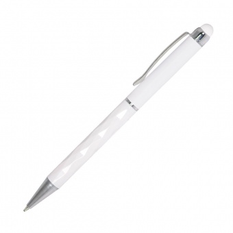 Шариковая ручка Crystal, белая фото 