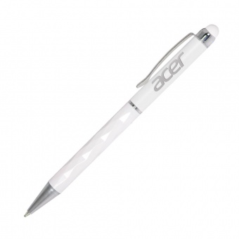 Шариковая ручка Crystal, белая фото 