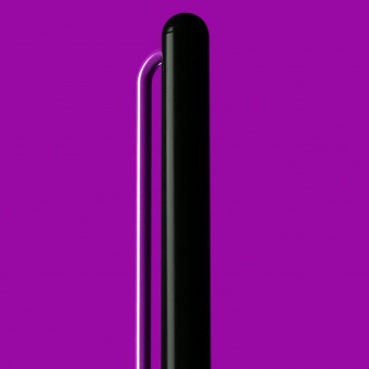 Шариковая ручка GrafeeX в чехле, черная с фиолетовым фото 