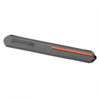 Шариковая ручка GrafeeX в чехле, черная с оранжевым фото 