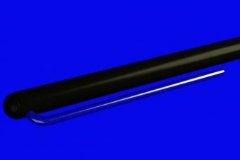 Шариковая ручка GrafeeX в чехле, черная с синим фото 
