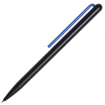 Шариковая ручка GrafeeX в чехле, черная с синим фото 