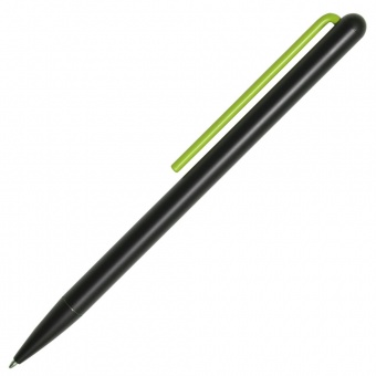 Шариковая ручка GrafeeX в чехле, черная с зеленым фото 
