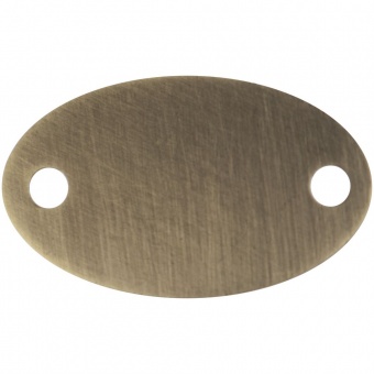 Шильдик металлический Alfa Oval, бронзовый фото 