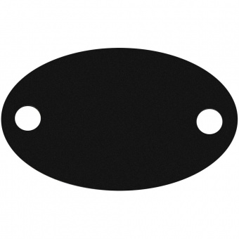 Шильдик металлический Alfa Oval, черный фото 