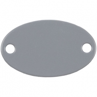 Шильдик металлический Alfa Oval, серый фото 