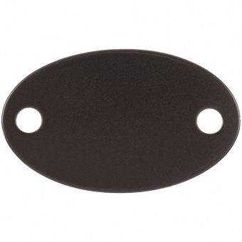 Шильдик металлический Alfa Oval, серый металлик фото 