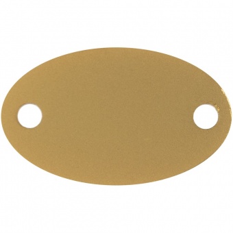 Шильдик металлический Alfa Oval, золотистый фото 