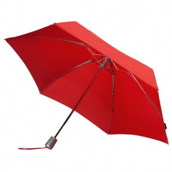 Складной зонт Alu Drop, 4 сложения, автомат, красный фото 2