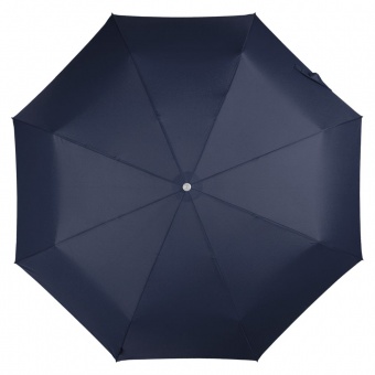 Складной зонт Alu Drop S, 3 сложения, 8 спиц, автомат, синий фото 4