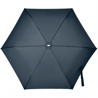 Складной зонт Alu Drop S, 3 сложения, механический, синий фото 