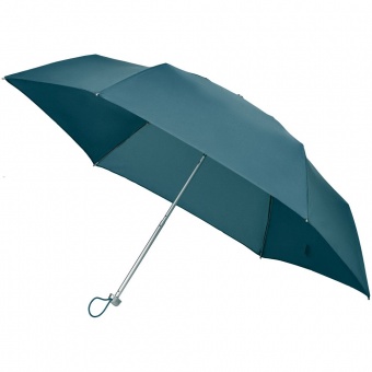 Складной зонт Alu Drop S, 3 сложения, механический, синий (индиго) фото 