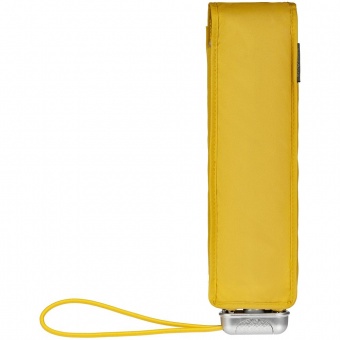 Складной зонт Alu Drop S, 3 сложения, механический, желтый (горчичный) фото 