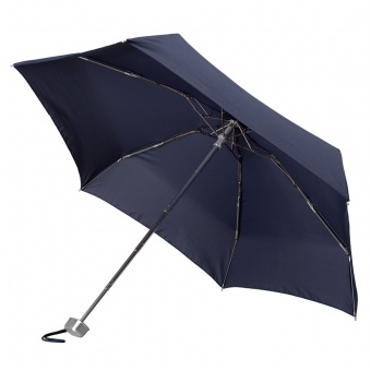 Складной зонт Alu Drop S, 5 сложений, механический, синий фото 