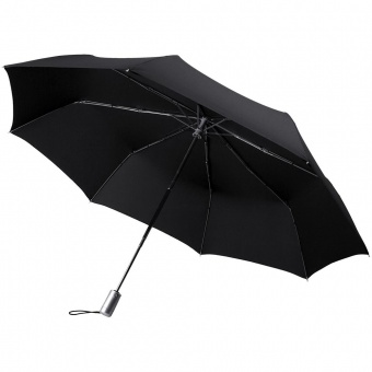 Складной зонт Alu Drop S Golf, 3 сложения, автомат, черный фото 2