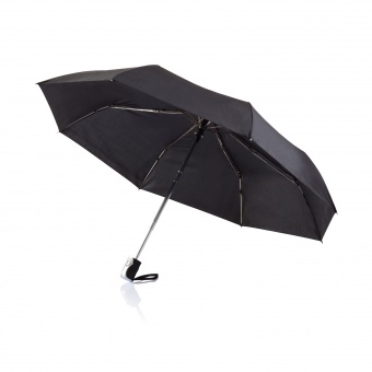 Складной зонт-автомат Deluxe, d96 см, черный фото 1