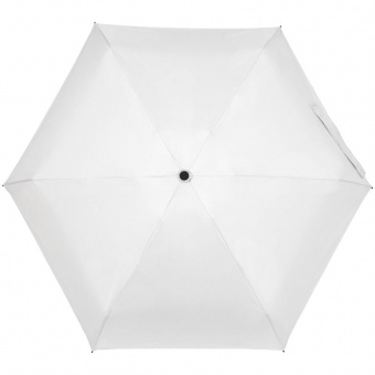 Складной зонт Cameo, механический, белый с белой ручкой фото 