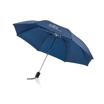 Складной зонт Deluxe 20", темно-синий фото 2