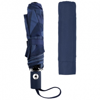 Складной зонт Gems, синий фото 