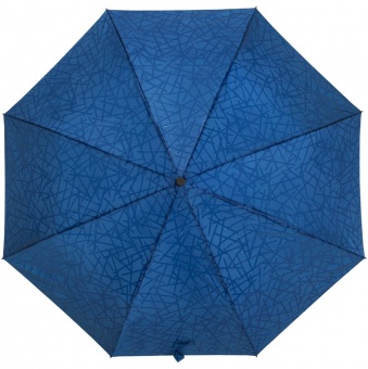 Складной зонт Magic с проявляющимся рисунком, синий фото 6