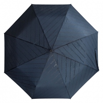 Складной зонт Magic с проявляющимся рисунком, темно-синий фото 3